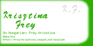 krisztina frey business card